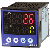 PID 温度調節器 モデル CS6S: 寸法 48 x 48 x 60 mm